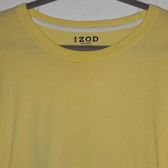 Izod Yellow short sleeve sleepwear shirt Sz XXL EUC - Picture 2 of 4